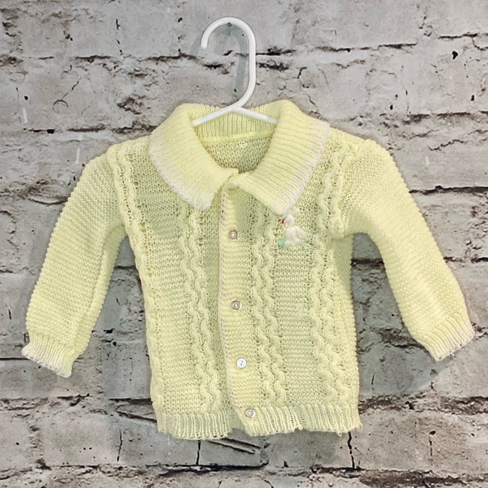 Light yellow Cozy Knit Kids Cardigan